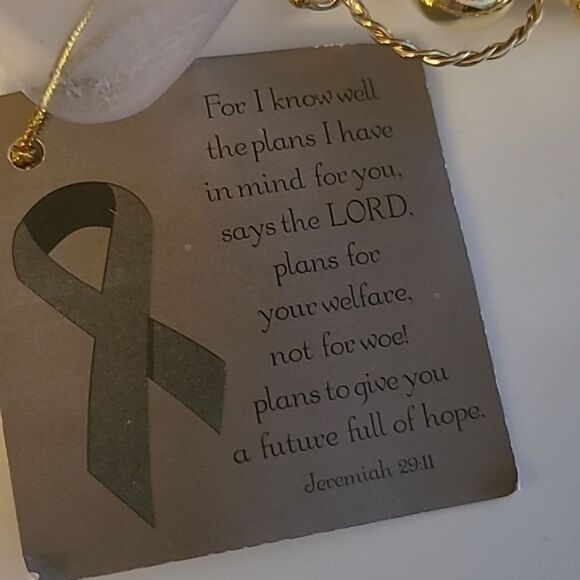 Pink Ribbon Angel Suncatcher - Picture 5 of 6